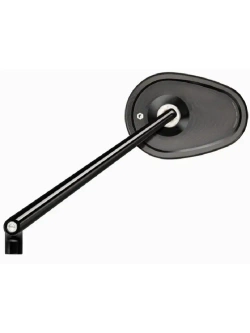 Lusterko motocyklowe uniwersalne Motogadget Mo.view Club aluminiowe, czarne [długość ramienia: 150 mm]