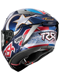 Kask integralny Shoei X-SPR PRO Toprak TC-2 niebiesko-czerwono-szary