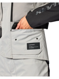 Kurtka motocyklowa damska tekstylna REV’IT! Outback 5 H2O szaro-czarna