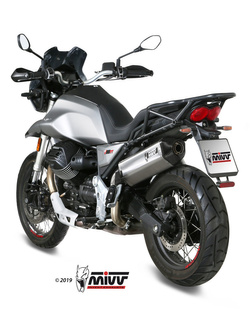Tłumik motocyklowy Slip-On Line (Speed Edge) MIVV do Moto Guzzi V85 TT (19-) srebrny