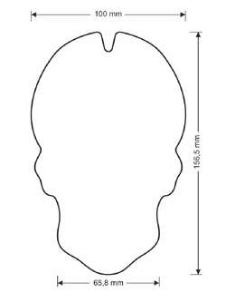 Tankpad Uniwersalny Onedesign Czaszka czerwona