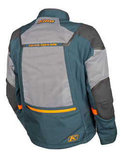 Kurtka motocyklowa tekstylna Klim Baja S4 niebiesko-pomarańczowa