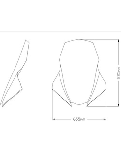 Szyba turystyczna PUIG V-Tech Piaggio MP3 400 / Sport / Exclusive (22-) przezroczysta