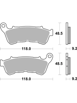 Klocki hamulcowe Brembo SA Harley Davidson Iron 883 (10-17)/ Sportster Roadster 1200 (16-20)/ Seventy-Two (15-16) [kpl. na 1 tarczę]