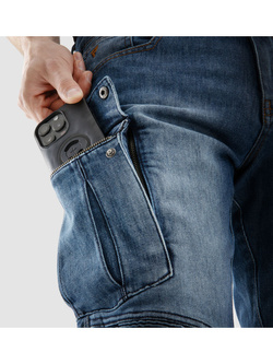 Jeansy motocyklowe Rebelhorn Vandal Mono niebieskie