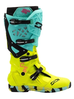 Buty enduro Sidi Crossair X biało-niebiesko-czerwone