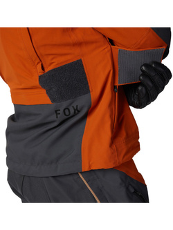 Kurtka motocyklowa tekstylna Fox Defend Gore-Tex czarno-pomarańczowa