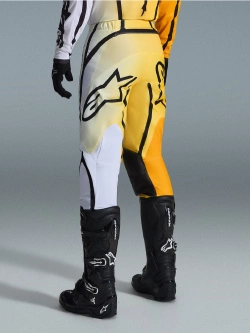 Spodnie cross Alpinestars MX Fluid Apex żółto-czarno-białe