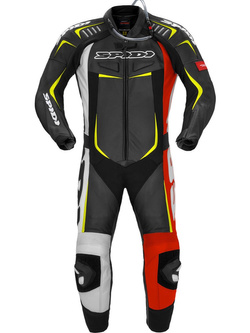 Kombinezon motocyklowy jednoczęściowy Spidi Track Wind Pro czarno-czerwono-żółty