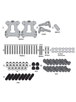 Stelaż kufrów bocznych Monokey Kappa CF Moto 800 MT/ Touring/ Sport (22-)/ Explore (24-) [mocowany do oryginalnego bagażnika]
