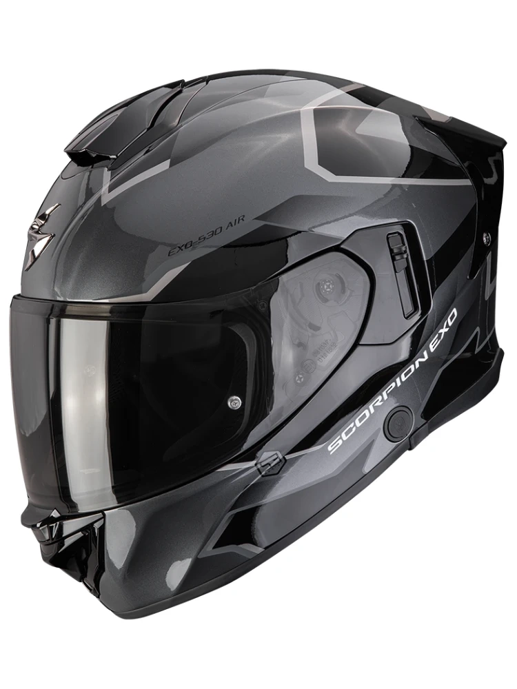 Kask integralny Scorpion EXO-530 AIR Clip srebrno-czarny