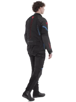 Kurtka motocyklowa tekstylna Dainese Super Adventure Absoluteshell czarno-niebiesko-czerwona
