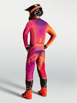 Spodnie cross Alpinestars MX Fluid Kepler pomarańczowo-fioletowe