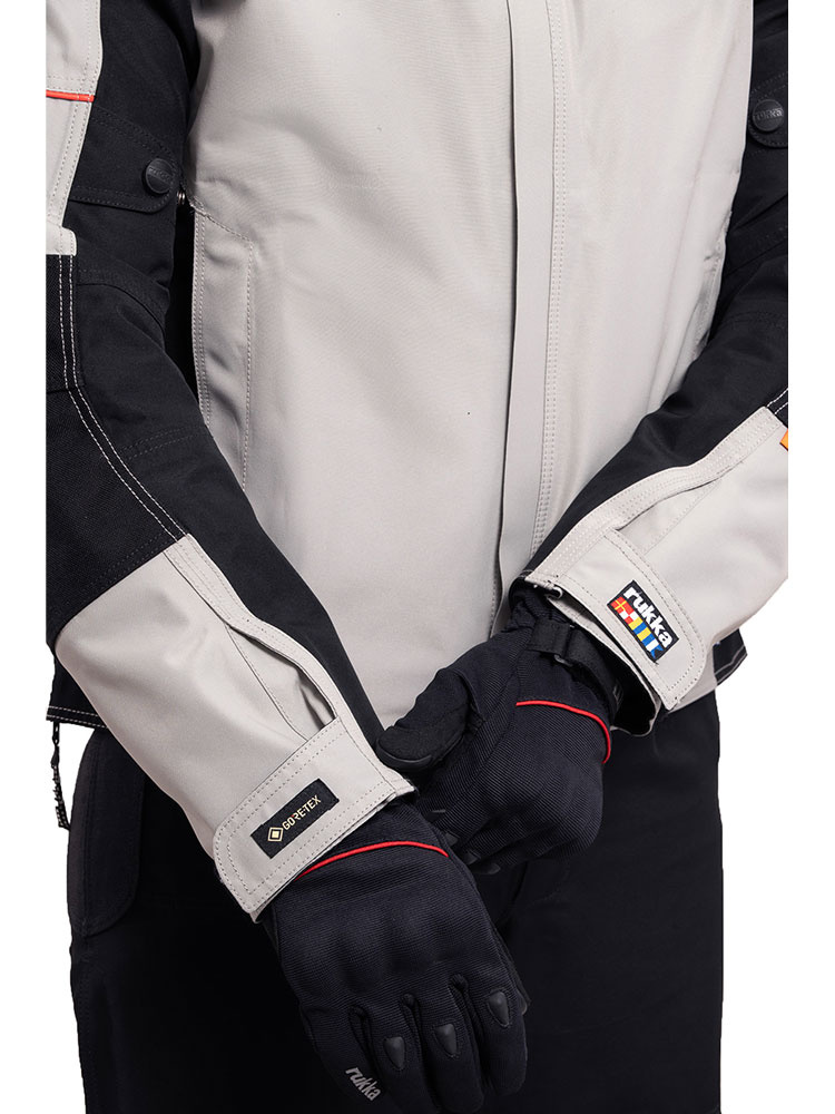 Kurtka motocyklowa tekstylna Rukka R-EX 2.0 czarno-srebrna