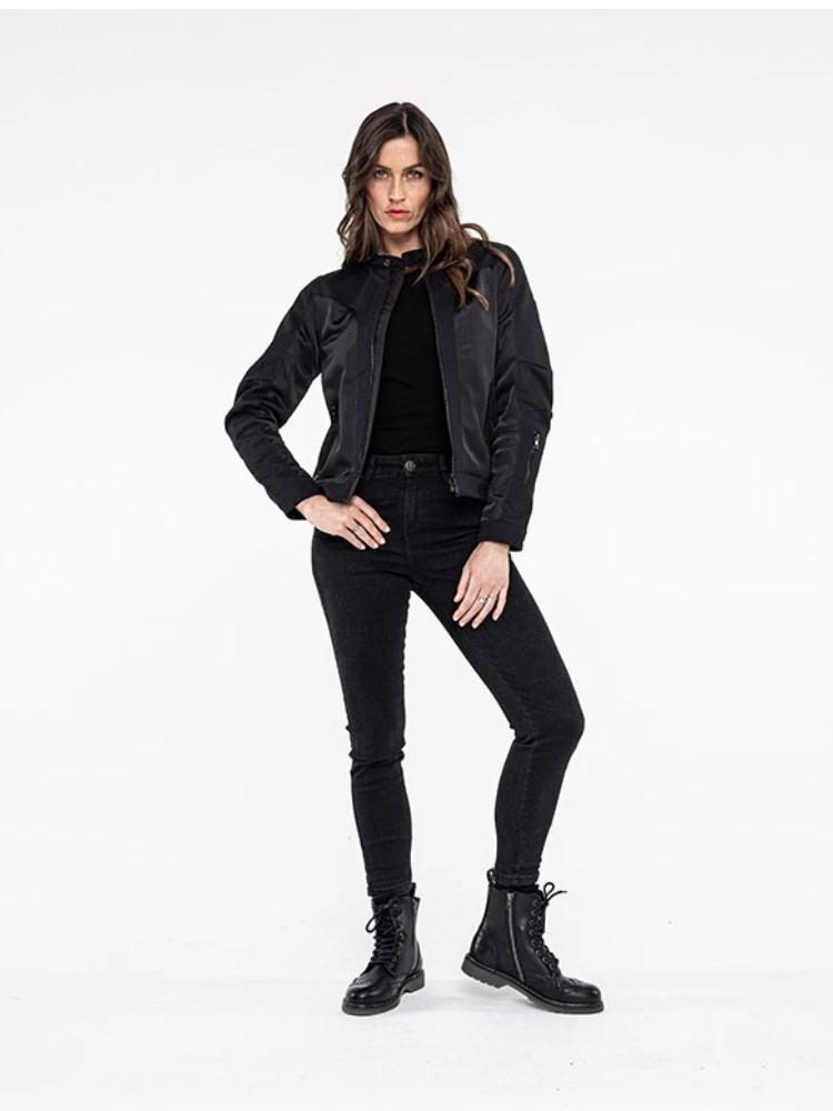 Kurtka motocyklowa tekstylna damska John Doe Aero Mesh czarna