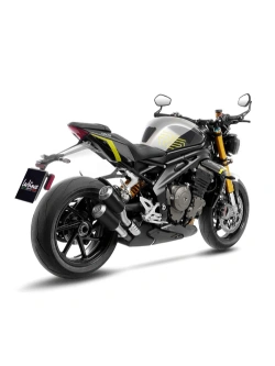Podwójny tłumik motocyklowy LeoVince LV-10 czarno-srebrny Triumph (wybrane modele) [z homologacją] 