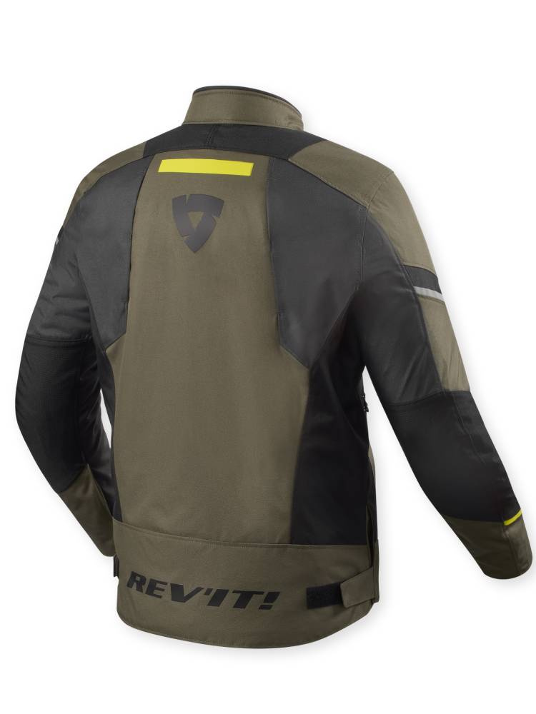 Kurtka motocyklowa tekstylna REV’IT! Undulate H2O zielono-szara