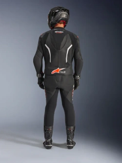 Kombinezon motocyklowy skórzany dwuczęściowy Alpinestars GP Force V2 czarno-biało-czerowny