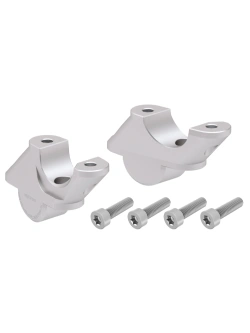 Podwyższenie kierownicy Hepco&Becker BMW R 1250 RS (19-24) [30 mm w górę, 21 mm w tył] srebrne