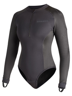 Body damskie z ochraniaczami Pando Moto Shell WW 02 czarne