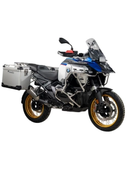 Zestaw: kufry boczne srebrne "And-S" Zega Pro + stelaże czarne Touratech BMW R 1300 GS Adventure (24-) [poj.: 45+45l]