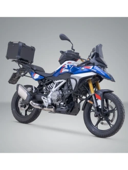 Zestaw: kufer centralny TRAX ADV + stelaż Street-rack SW-Motech BMW F 450 GS (25-) czarny [poj.: 38l]