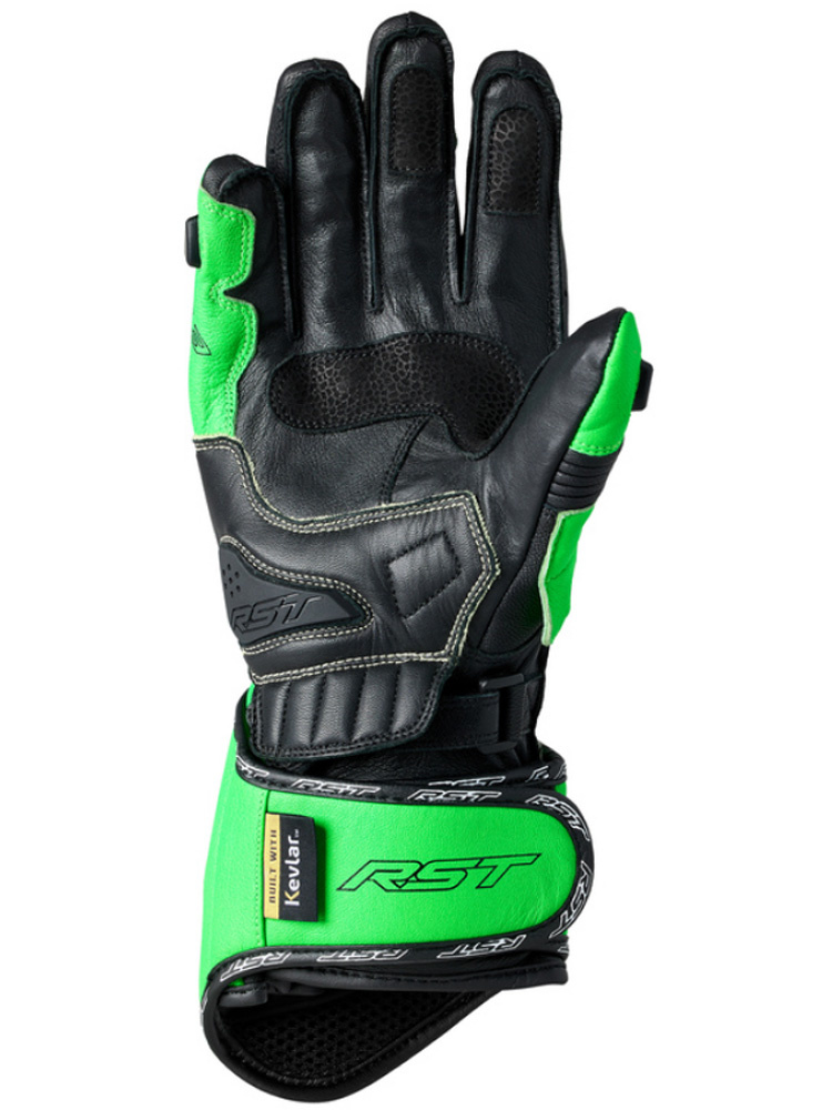 Rękawice motocyklowe skórzane RST Tractech Evo 4 Neon