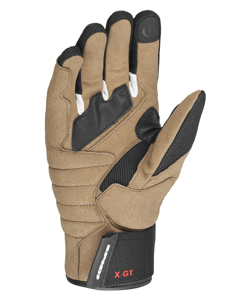 Rękawice motocyklowe Spidi X-GT czarno-brązowo-niebieskie