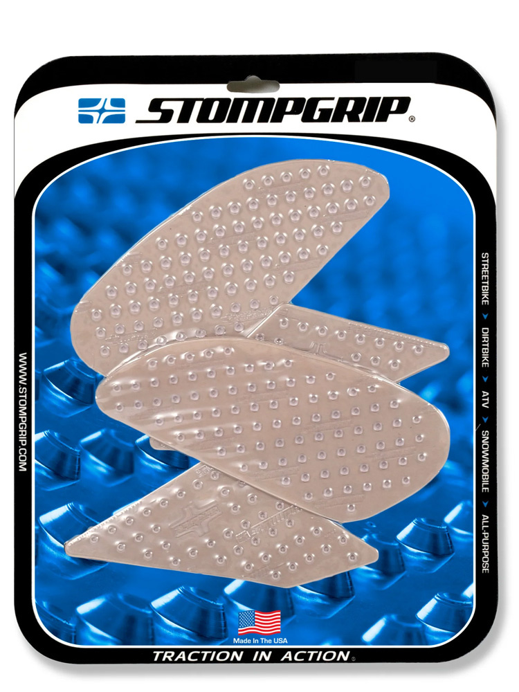 Pady boczne na zbiornik Volcano Stompgrip do Honda CB 500 F (19-) / CB 500 R (19-20) / CBR 500 R (19-) przezroczyste
