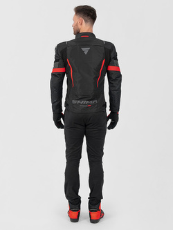 Kurtka motocyklowa tekstylna Shima Solid 2.0 czarno-czerwona