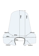 Szyba do skutera GIVI 107A Piaggio Liberty 50/ 125/ 150 (16-24) przezroczysta [mocowanie w zestawie]