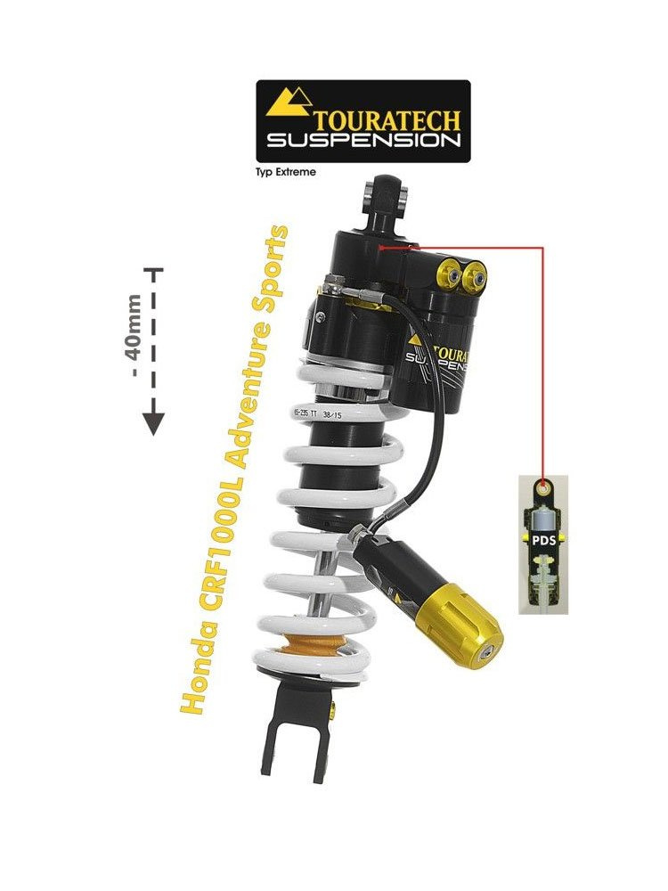 Amortyzator obniżający zawieszenie o 40 mm  Extreme Touratech do Honda CRF1000L Adventure Sports (18-)