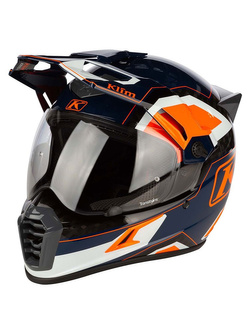Kask integralny Klim Krios PRO Karbon pomarańczowo-niebieski