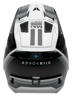 Kask enduro Thor Fleet czarno-biały