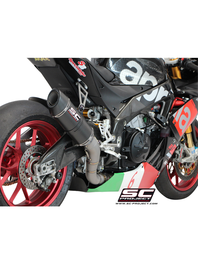 Tłumik SLIP-ON OVAL RACING SC-Project do Aprilia RSV4 RF/RR 15-16