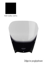 Szyba motocyklowa MRA Oryginalny kształt "O" Yamaha TDM 900 (02-15) czarna