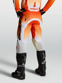 Spodnie cross Alpinestars MX Racer Amber biało-czarno-czerwone