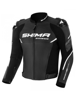 Kurtka motocyklowa skórzana Shima Bandit 2.0 czarno-biała