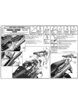 Stelaż pod kufer centralny Monokey, Monolock Kappa Honda CB 900 Hornet (02-07) [bez płyty montażowej]