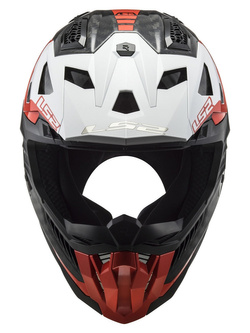 Kask enduro LS2 MX703 X-Force Victory czarno-czerwono-biały