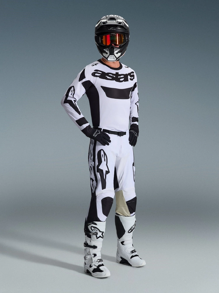 Spodnie cross Alpinestars MX Racer Riway biało-czarne