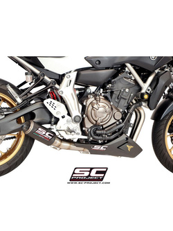 Pełny układ wydechowy 2-1, SC-Project CR-T - Yamaha MT-07 [13-16]