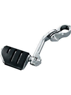 Długie spacerówki Tour-Tech z podnóżkami Trident Dually ISO Kuryakyn uniwersalne chromowane