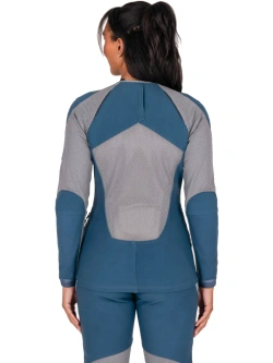 Koszula z ochraniaczami damska Knox Urbane Pro Move niebiesko-szara