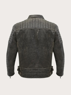 Kurtka motocyklowa skórzana Broger Ohio Vintage czarna