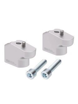 Podwyższenie kierownicy Hepco&Becker Triumph Tiger 900 Rally/GT/Pro (20-23) [30 mm w górę, 25 mm w tył] srebrne