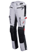 Spodnie motocyklowe tekstylne Rukka Madagasca-R szaro-czarno-czerwone