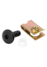 Śrubki do owiewek Lampa z blaszkami mocującymi czarne 10 szt. [M5]