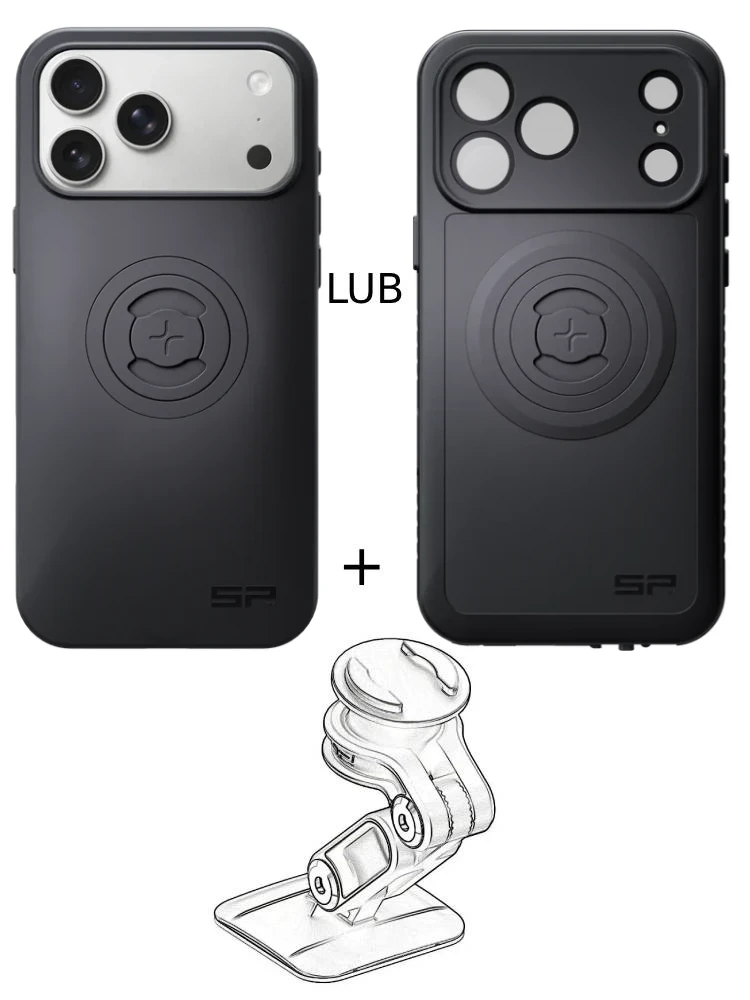 Zestaw do samochodu: etui na telefon iPhone 17 Pro Max + mocowanie SP Connect