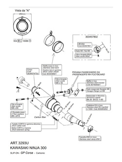 Tłumik motocyklowy LeoVince GP Corsa Kawasaki Ninja 250/ 300 R (13-16)/ Z 250/ 300 (15-16) [włókno węglowe]